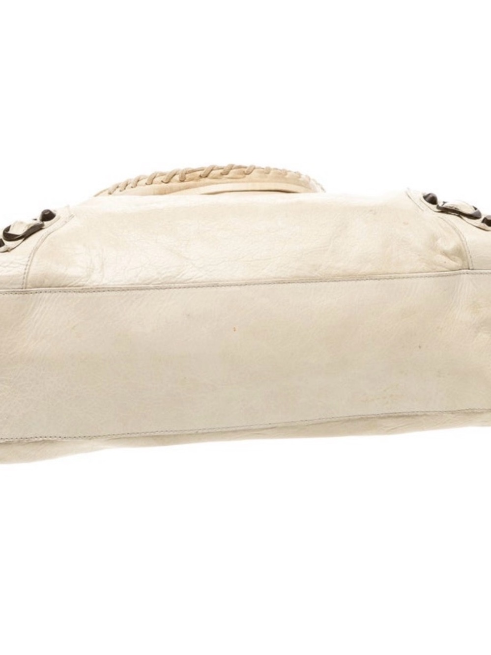 Balenciaga Off-White Vintage Leather Motocross Classic City Bag - Picture 3 of 3